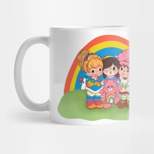 Vintage 80s Girls Gang Rainbows Garden Mug